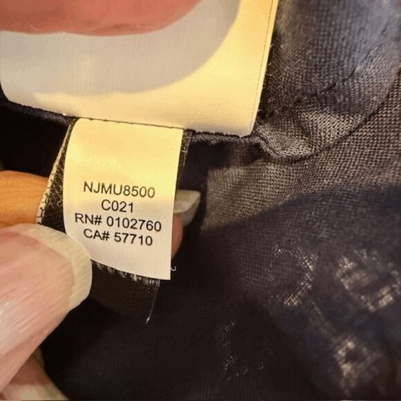 Kate Spade The Rules Skirt Navy Blue Eyelet Faux Wrap Cotton Embroidered size 10 - Picture 10 of 14